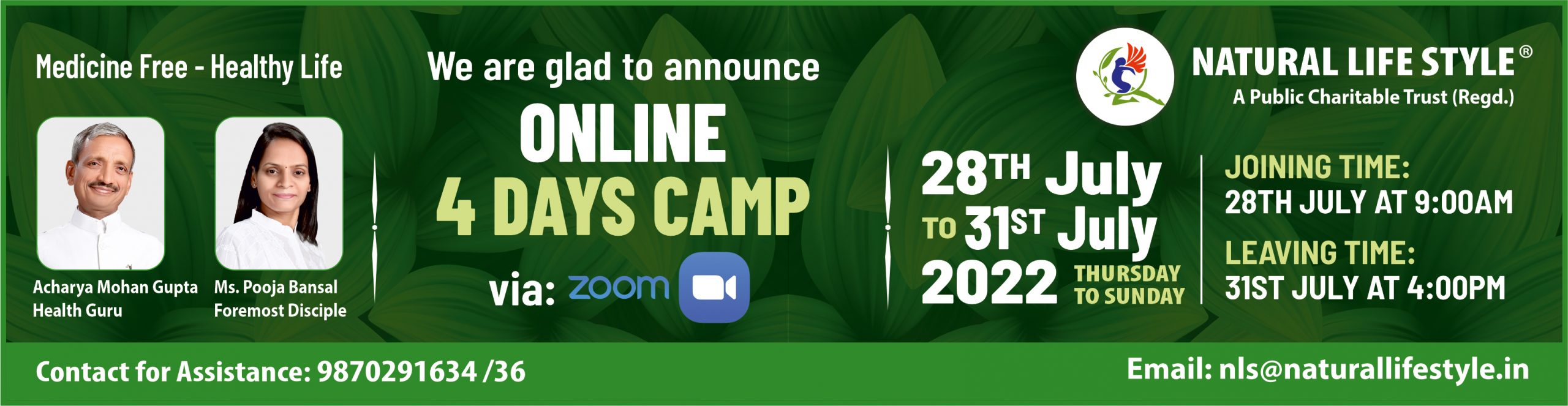 4 Days Camp – Online