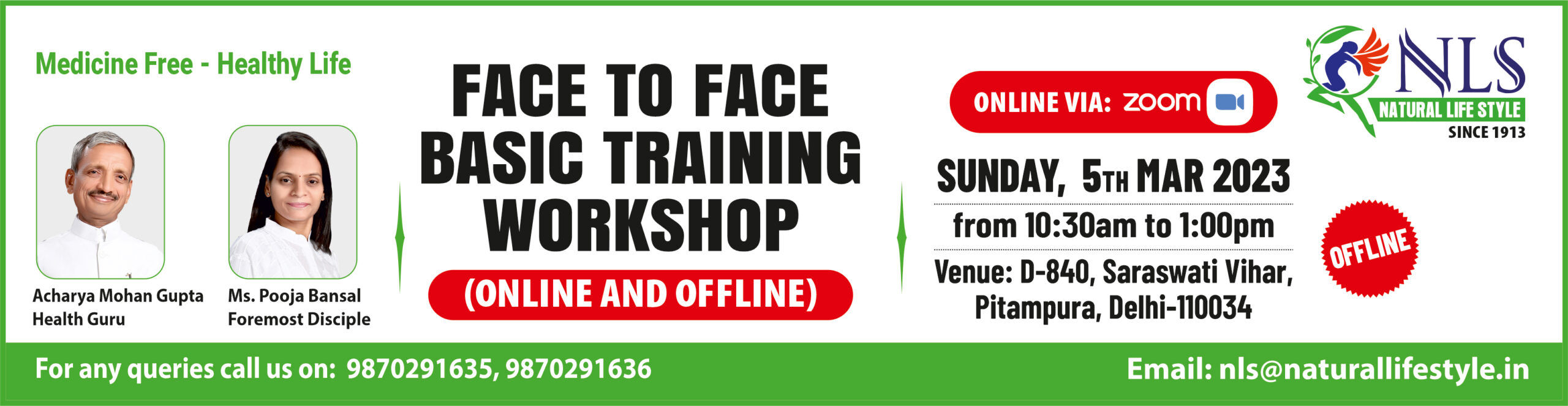 FACE TO FACE BASIC TRAINING WORKSHOP                                                                                                        ONLINE AND OFFLINE